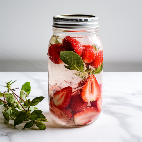 vodka with strawberries for a mild flavor