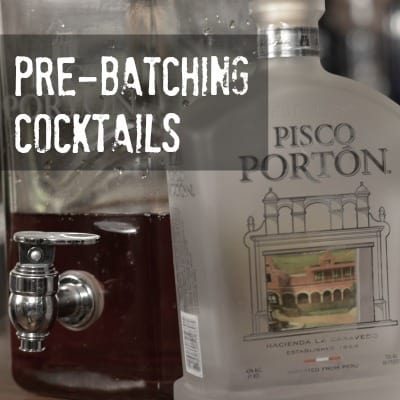 Batching Cocktails for Large Events, Home Parties & Bars