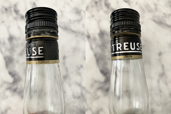 chartreuse bottle cap manufactured date