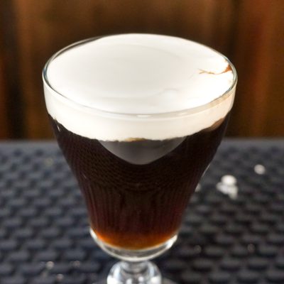 Irish Coffee with whipped cream
