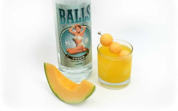 Melon Ball cocktail with Balls vodka