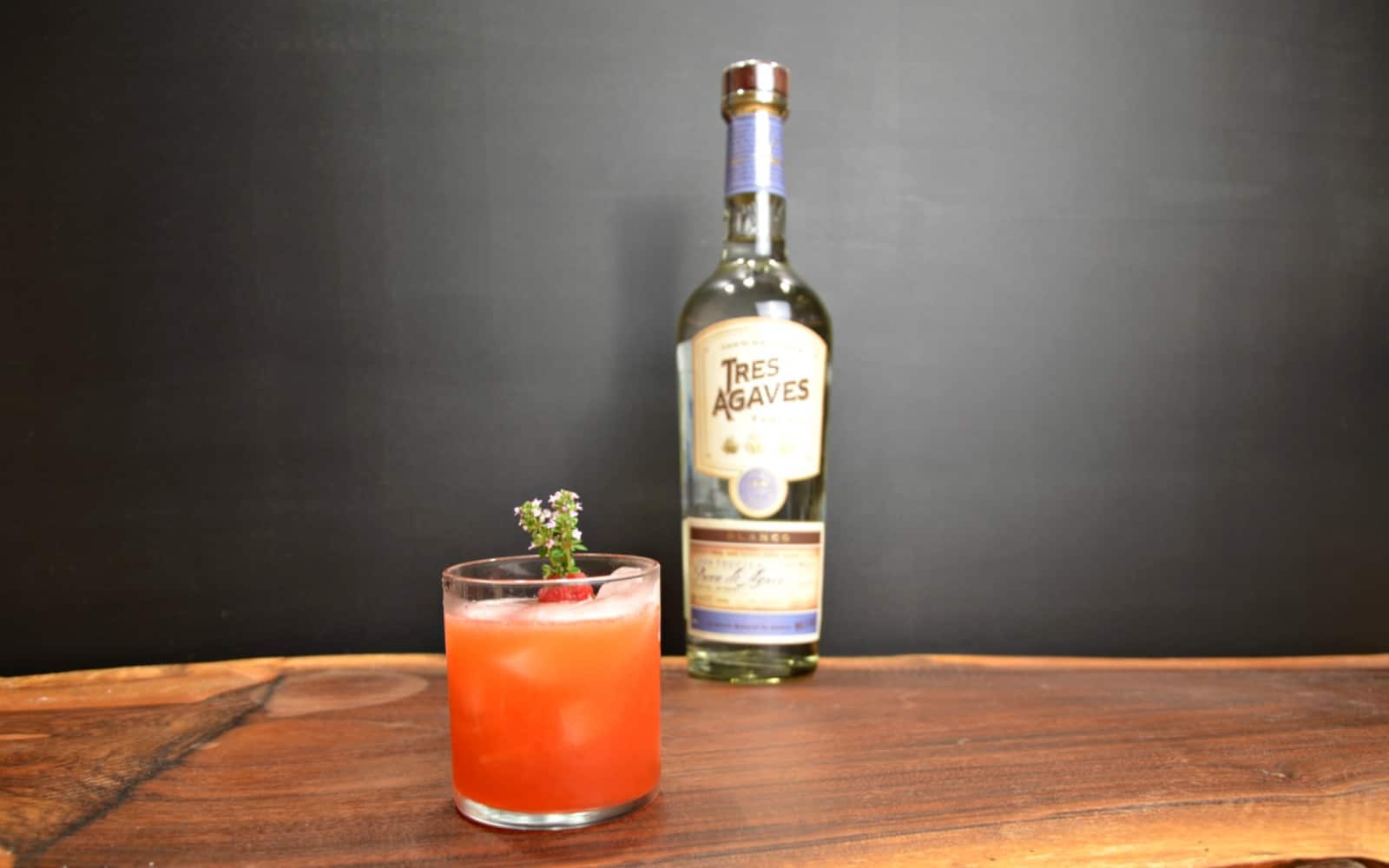 bottle of tequila for a Margarita cocktail