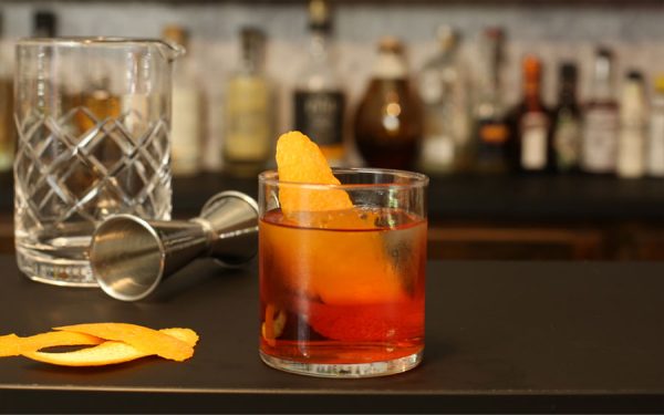 Nogroni: A red non-alcoholic cocktail version of the classic Negroni