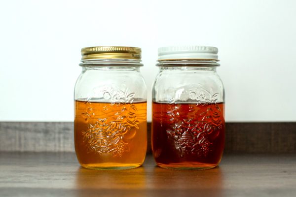 gin with a blend of botanicals and 80-proof vodka, a neutral grain spirit