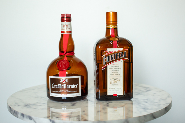 Cointreau and Grand Marnier are both distinguished spirits with an alcohol level of 40% but are made differently-1