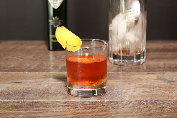 Sazerac cocktail made with bitters