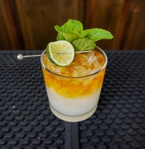 1. Mai Tai with fresh mint and 1 ounce fresh lime juice