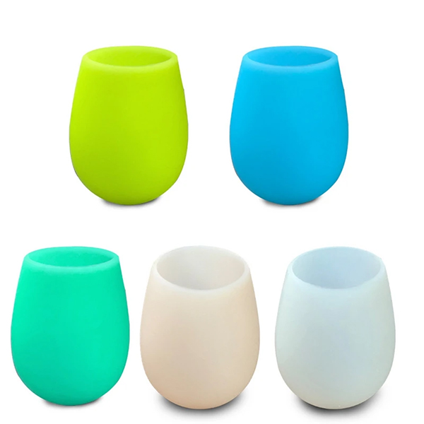 15. silicone stemless wine glass set of 6