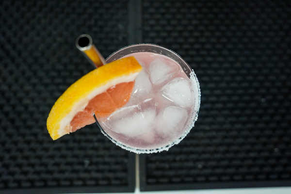 2. prepared glass with club soda