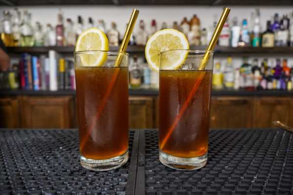 A balanced cocktail recipe of a Long Island Iced Tea