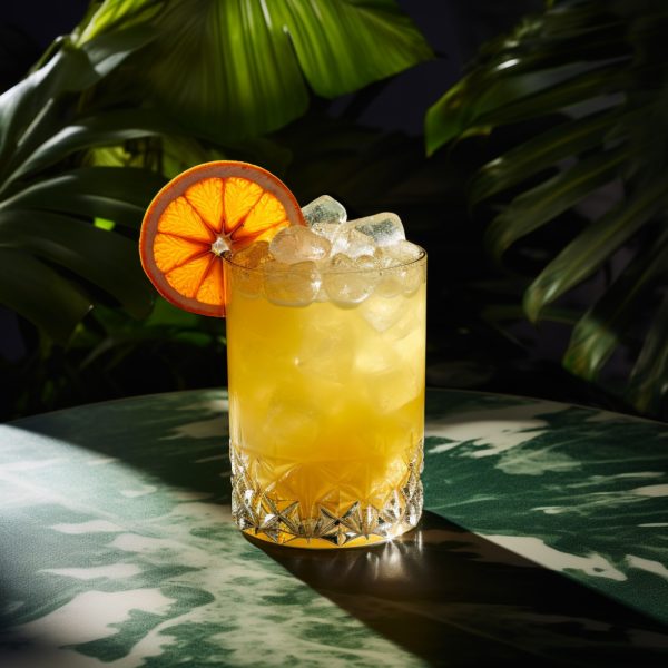 Saturn classic drink with distinct almond flavor and fruit juices