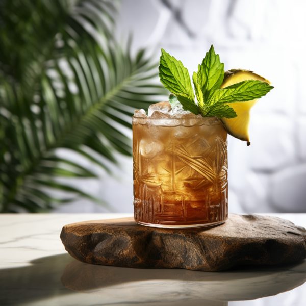 orgeat cocktail with flavor of almond syrup