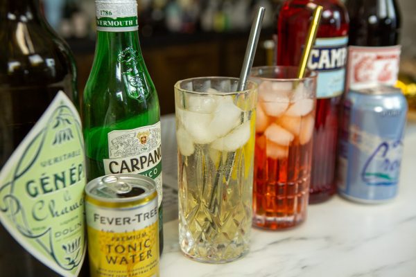 2 versions of the Americano cocktail