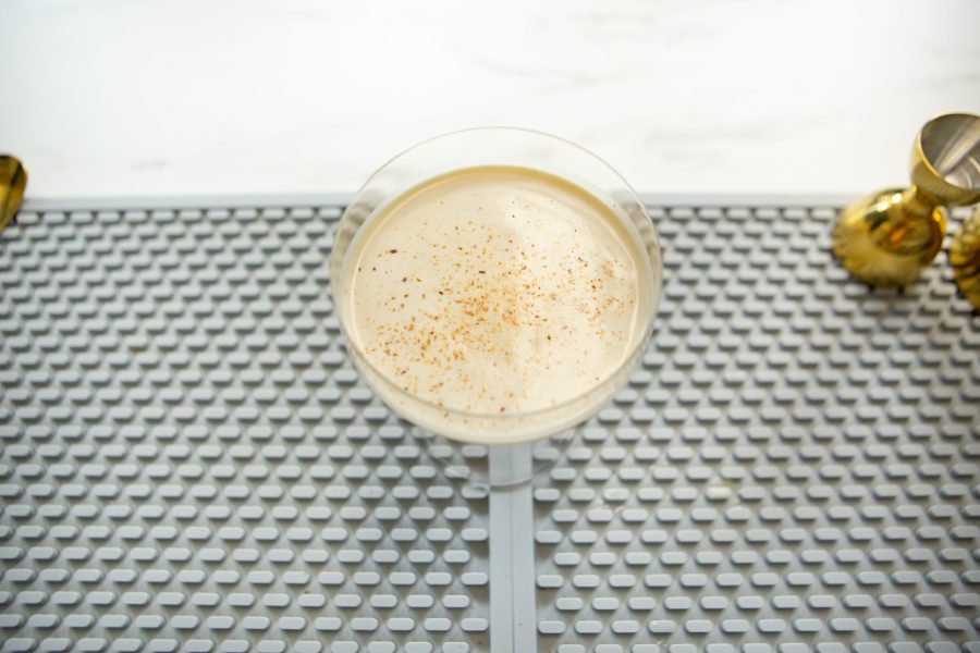 Pumpkin Martini in a coupe glass