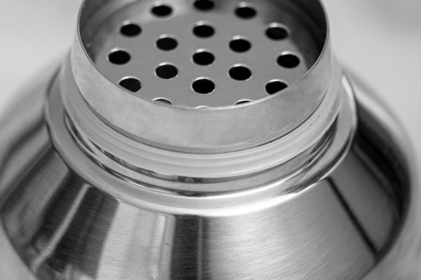 Close up of the cobbler shaker's plastic gasket to prevent the shaker freezing shut